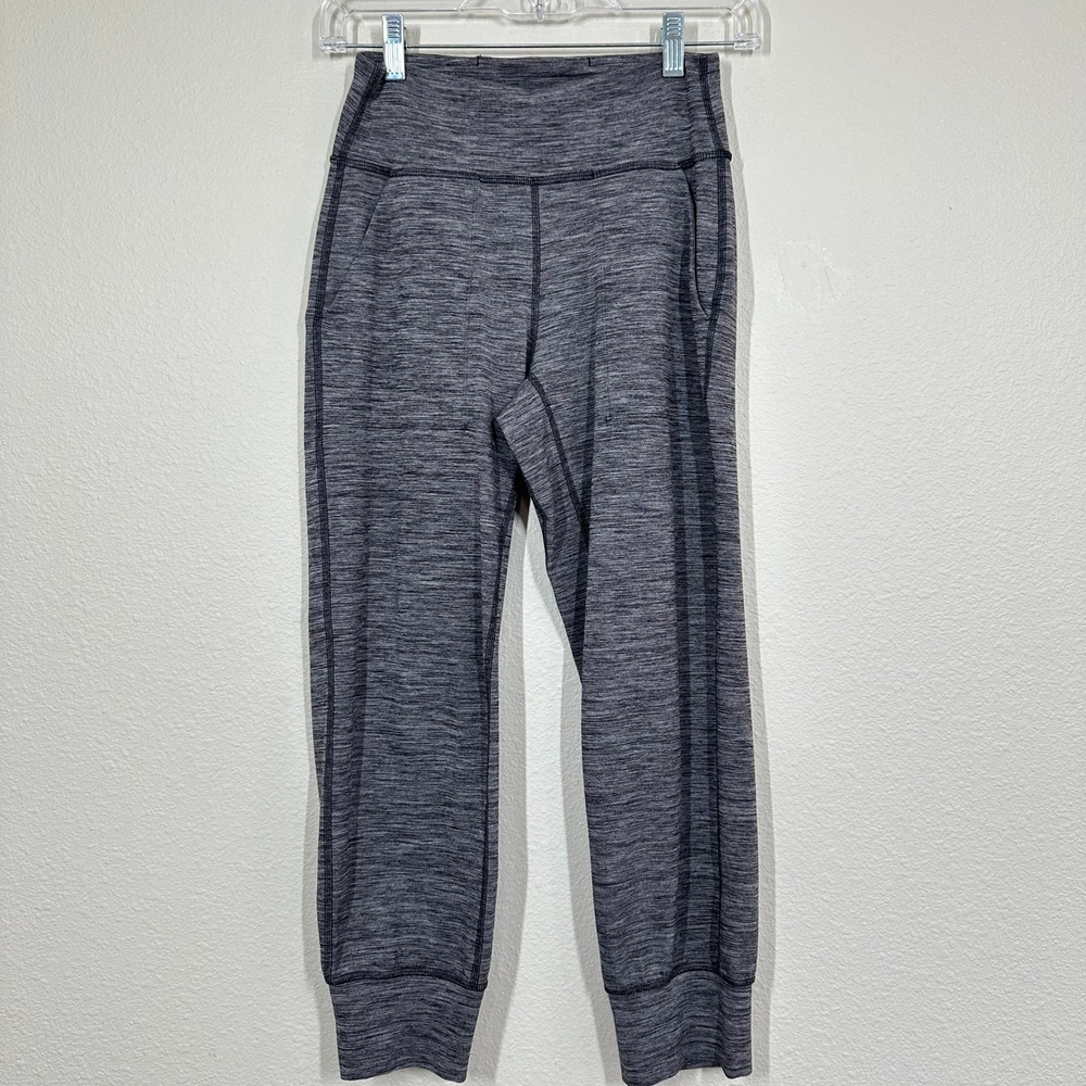 Lululemon Size 4 Align High-Rise Jogger Women Grey Excellent Space Dye Nulu